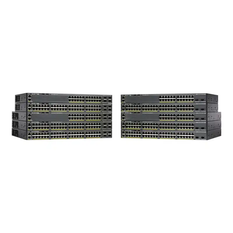 Cisco Catalyst 2960X-24PS-L - Commutateur - Géré - 24 x 10 - 100 - 1000 (PoE+) + 4 x Gigabit SFP... (WS-C2960X-24PSL-RF)_1